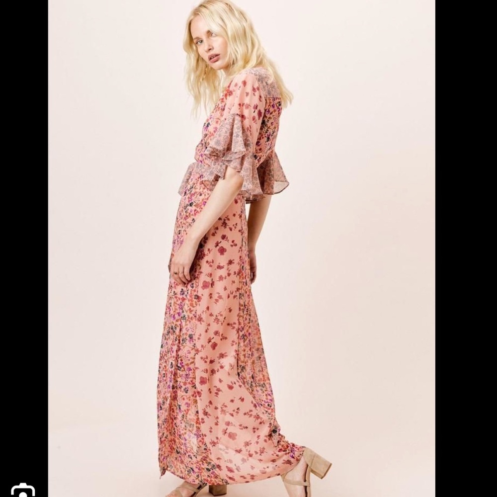 LOVESTITCH PRISCILLA FLORAL WRAP DRESS